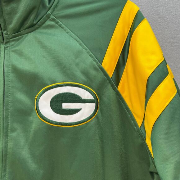 G-III Green Bay Packers Jacket Men's XL Green NFL Team Warm-up Full Zip Track - Picture 3 of 10